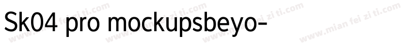 Sk04 pro mockupsbeyo字体转换